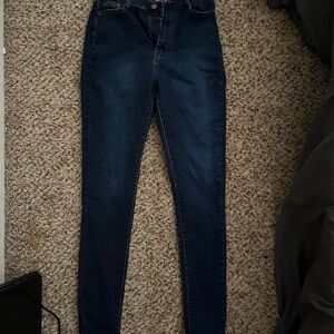 Fashion Nova Dark Blue Skinny Jeans